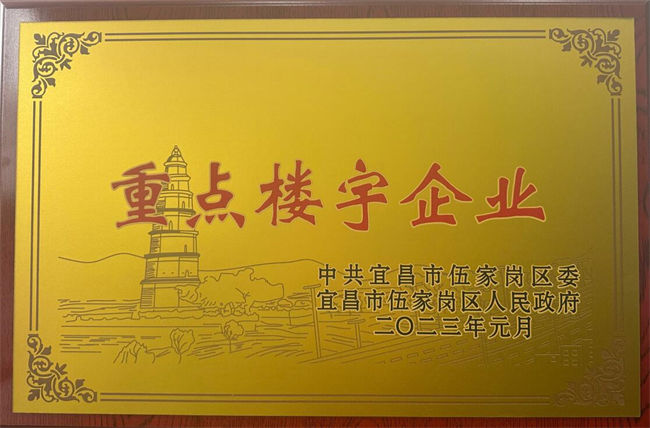 公司被评为伍家岗区2022年度“重点楼宇企业”
